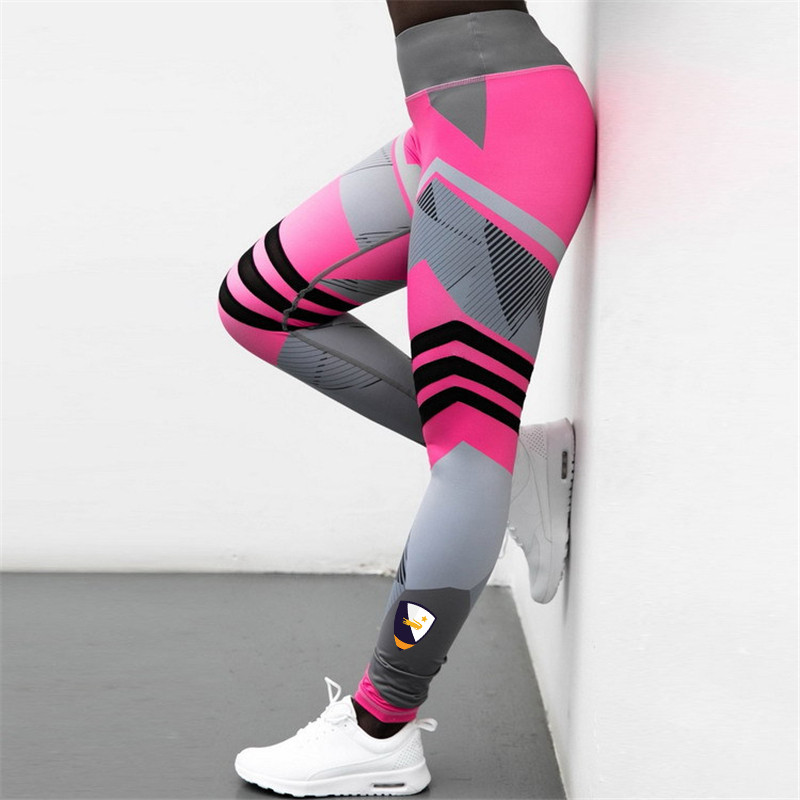 HDDHDHH Márkanyomtatás Geometrikus Mintás Sport Leggings Női Nadrágok Szexi szűk divat Edzés Fitness nadrágok