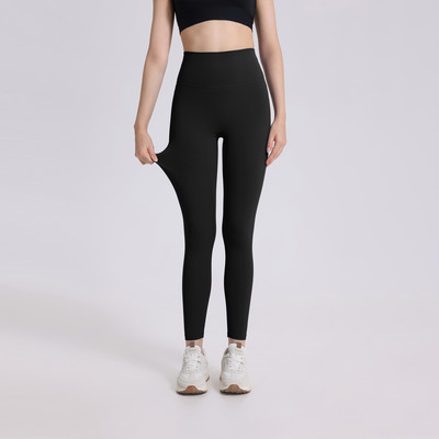 3.0 Jednodijelne joga hlače za fitness Mekane gole sportske joga hlače visokog struka Sportske tajice za fitness za trčanje