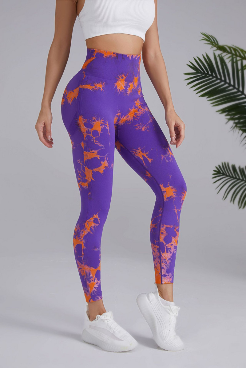 Pantaloni de yoga din piersici fără cusături, pentru femei, dublă culoare, cravată, cravată, cu talie înaltă, jambiere sport, colanți de fitness pentru ridicarea șoldului, alergare