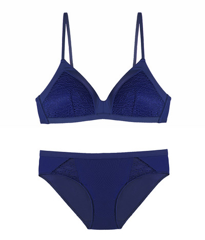 Bezšuvju mīksts kauss krūšturis meitenēm ar mežģīņu kausu, tievs, mazas krūtis, krūšturis un biksīšu komplekti bezvadu apakšveļa sieviešu apakšveļa SML