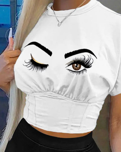 Ikdienas T-kreklu šorti ar īsām piedurknēm ar O veida kakla izgriezumu Biroja šortu komplekts Biroja dāmu vasaras burtu apdruka Topi Masīvi šorti Divdaļīgs komplekts Sieviešu apģērbs 2024