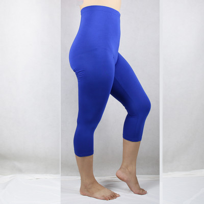 Jeggings Summer Women vienkrāsains 3/4 apgriezts Capris īsi legingi Lady Large 7XL 6XL 5XL XS Rozā melna purpursarkani kāji