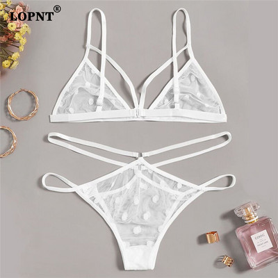 LOPNT női szexi pont fehérnemű öltöny 2 részes női átlátszó, lélegző kényelmes alsónemű női cosplay szép szett