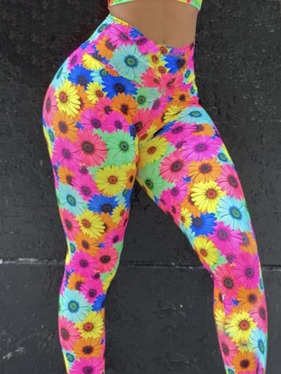 Nove ženske Push Up tajice s visokim strukom iz 2023. Seksi fitness tajice s modnim mramornim printom Jeggings joga hlače