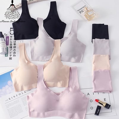 Bezšuvju krūšturu komplekts un biksītes Sieviešu apakšveļas komplekts Ērts Push Up Apakšveļas Komplekts SML XL Izmērs Vest Krūšturis Uzvalks bralette