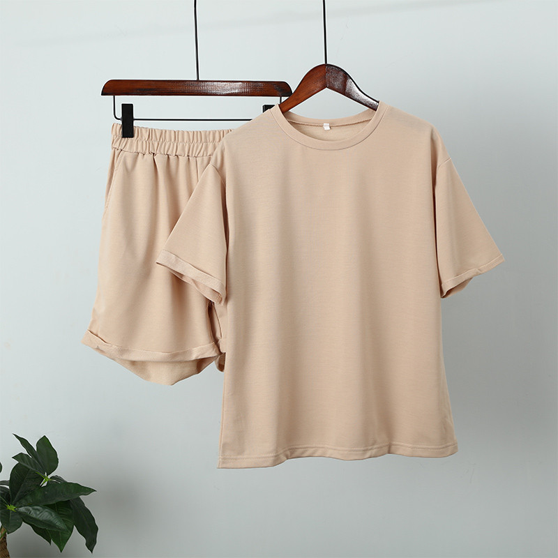 Ženska trenirka s printom slova Sportska odjeća Ženska majica kratkih rukava Kompleti trenirki Ženska ljetna, ležerna odijela s kratkim hlačama 2022.