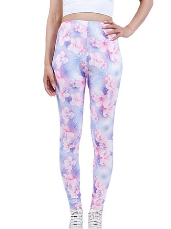 CHSDCSI Hot Summer Fitness Leggins New Women Push Up Leggins floral printed ελαστικό ψηλόμεσο παντελόνι Drop Shipping