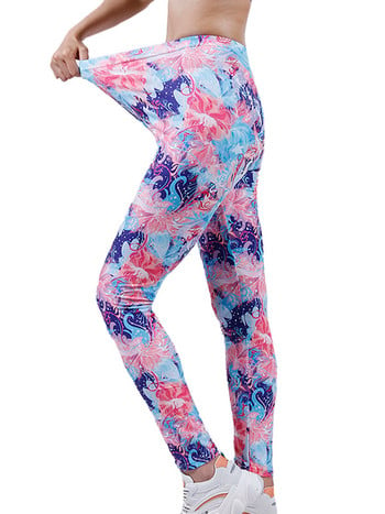 CHSDCSI Hot Summer Fitness Leggins New Women Push Up Leggins floral printed ελαστικό ψηλόμεσο παντελόνι Drop Shipping