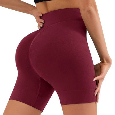 Női edzőtermi rövidnadrág Butt Scrunch Leggings Varrat nélküli kerékpáros bugyi Női sport jóga rövidnadrág Csípő emelő hasszabályozó bugyi