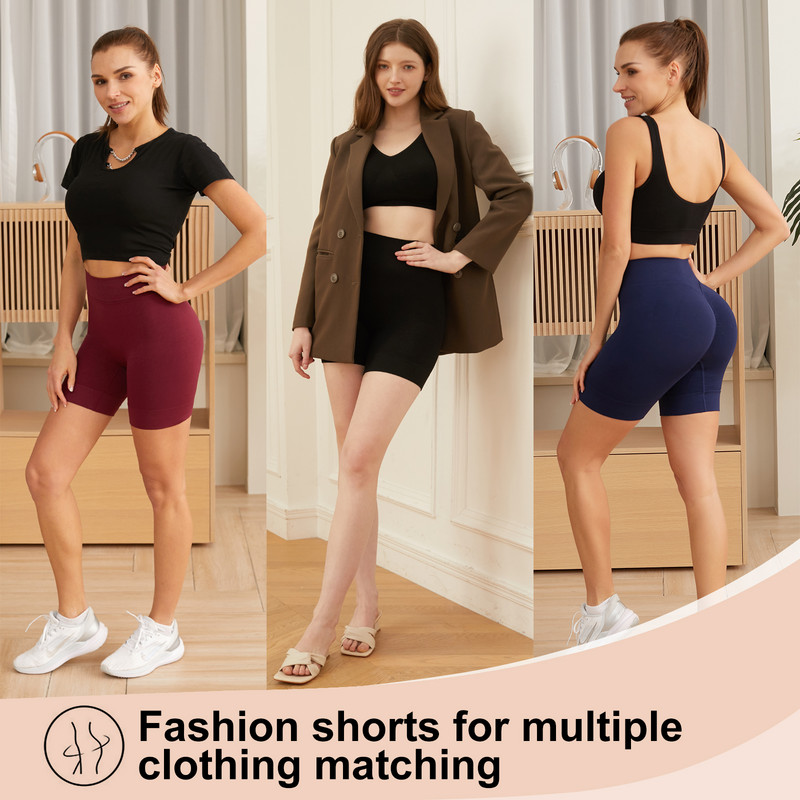 Női edzőtermi rövidnadrág Butt Scrunch Leggings Varrat nélküli kerékpáros bugyi Női sport jóga rövidnadrág Csípő emelő hasszabályozó bugyi