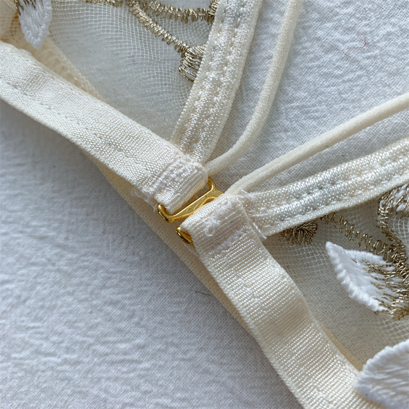 Sieviešu īpaši plāni krūšturis un biksīšu komplekti bezšuvju apakšveļa bez aizmugures veste Seksīga bralette apakšveļa sieviešu mežģīņu krūšturis un biksītes