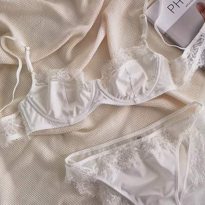 S-XL 70-85ABC Eiropas amerikāņu jauna vasaras apakšveļa ar leoparda apdruku Īpaši plānas seksīgas mežģīņu sieviešu krūštura apakšbikses sieviešu komplekti