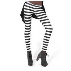 Jambiere cu dungi pentru femei Leggings subțiri și slabi Alb Negru Roșu Trandafir auriu în dungi Primăvară vară Pantaloni elastici pentru alergare pentru gimnastică Pantaloni