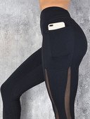 Sportske hlače za jogu Mujer Activewear Gym Pocket Workout Leggings Ženske crne Push Up Leggins visokog struka Tajice za fitness