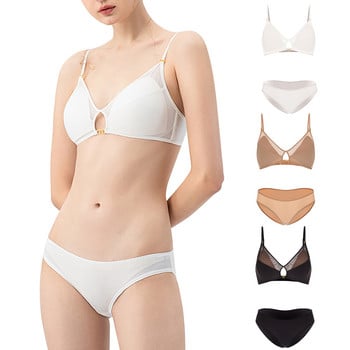 Σέξι Γυναικεία Σετ Εσώρουχα Γυναικεία Soild Color Brassiere Push Up Bra 3/4 Cup Comfortable Intimates Σετ εσώρουχα εσώρουχα SL