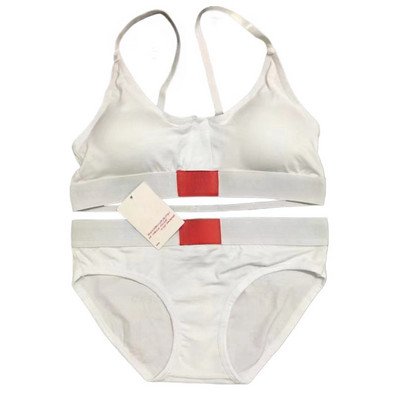 S-XL seksīga sieviešu apakšveļa ar logotipu, mīksts krūšturis un siksnu komplekts sporta apakšveļa bezšuvju modes muguras veste apakšbiksītes