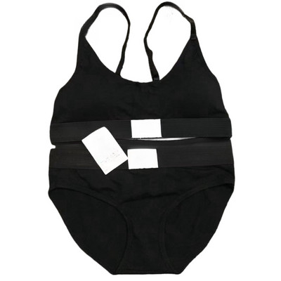 S-XL seksīga sieviešu apakšveļa ar logotipu, mīksts krūšturis un siksnu komplekts sporta apakšveļa bezšuvju modes muguras veste apakšbiksītes