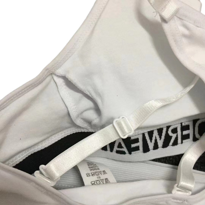 S-XL seksīga sieviešu apakšveļa ar logotipu, mīksts krūšturis un siksnu komplekts sporta apakšveļa bezšuvju modes muguras veste apakšbiksītes