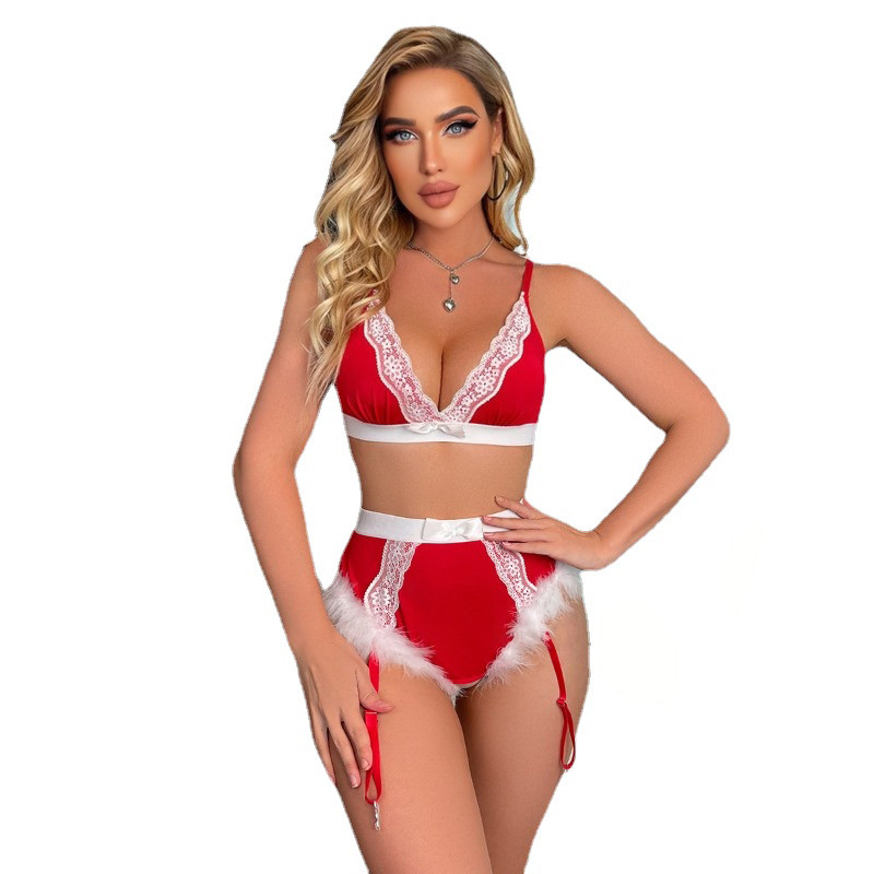 Labākais modes seksīgs krūštura komplekts ar prievīte