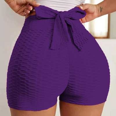 Wepbel Ljetne dokoljenice Sportska odjeća Kratke hlače za jogu visokog struka Mekane dokoljenice Ženske fitness Running Back Bow Biciklističke hlače
