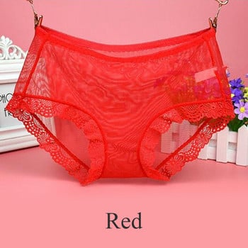 Πλήρες διάφανο γυναικείο εσώρουχο See Through Mesh Lace εσώρουχα Γυναικεία σέξι σλιπ χωρίς ραφή Γυναικεία λεπτά εσώρουχα χαμηλού ύψους