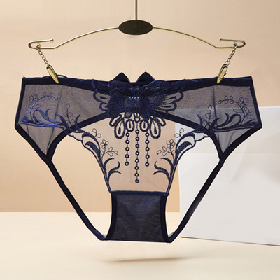 Apakšveļa Siksnas ar zemu vidukli Tīkla biksītes Masīvas kokvilnas kājstarpes apakšveļa ar tauriņu izšūtām biksītēm Seksīga apakšveļa smalkām sievietēm