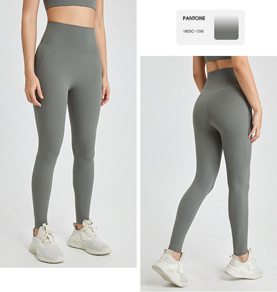 Cluding Soft Nav nepieciešams valkāt apakšveļu H Joga Bikses Sporta zāle Skriešanas Legingi Sieviešu augsta vidukļa Fitnesa treniņš Sporta legingi