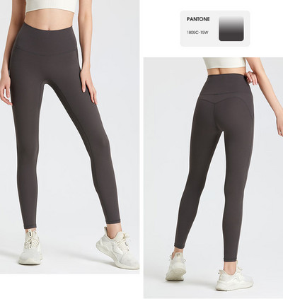 Cluding Soft Nav nepieciešams valkāt apakšveļu H Joga Bikses Sporta zāle Skriešanas Legingi Sieviešu augsta vidukļa Fitnesa treniņš Sporta legingi