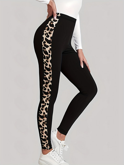 Sieviešu sporta Leopard Print Full Print Legingi Elastīgas bikses Ikdienas Ērtas Pieguļošas bikses