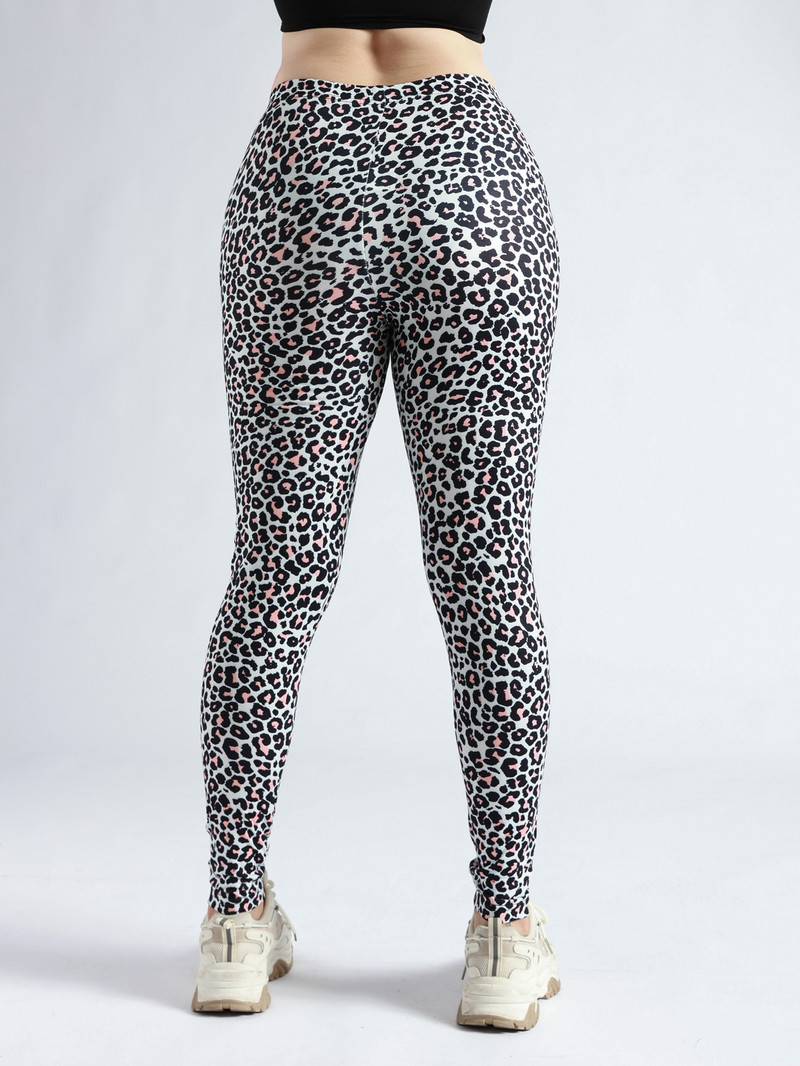 Sieviešu sporta Leopard Print Full Print Legingi Elastīgas bikses Ikdienas Ērtas Pieguļošas bikses