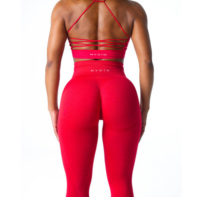 NVGTN Contour 2.0 Bešavne tajice Maslinaste hlače za trčanje, vježbanje joge Ženske bešavne tajice visokog struka za vježbanje Hlače za jogu