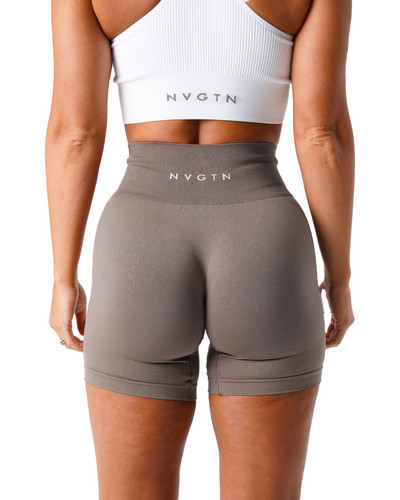 NVGTN Spandex Pantaloni scurți solizi, fără cusături, pentru femei, colanți moi de antrenament, ținute de fitness, pantaloni de yoga, îmbrăcăminte pentru sală