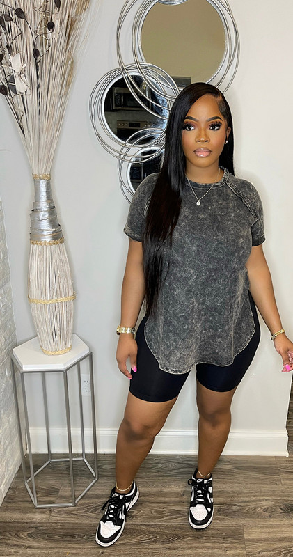 Modni dvodijelni kompleti s printom Ženska ležerna odjeća Ljetne majice s podijeljenim kratkim rukavima Uske kratke hlače Ženska sportska odjeća Ulična trenirka