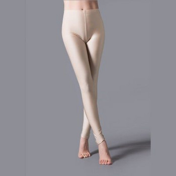 Γυναικείο κολάν παντελόνι γυαλιστερό Hot Selling κολάν μονόχρωμο φθορίζον Spandex Elasticity Casual Παντελόνι Γυαλιστερό κολάν