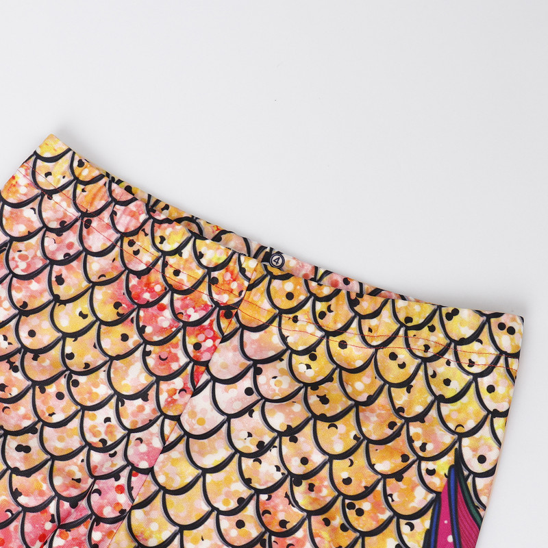 VIP FASHION Γυναικεία κολάν γοργόνας Γυναικεία σέξι κοστούμια γυμναστικής παντελόνι γυμναστικής Πολύχρωμα λέπια ψαριού κολάν Casual streetwear