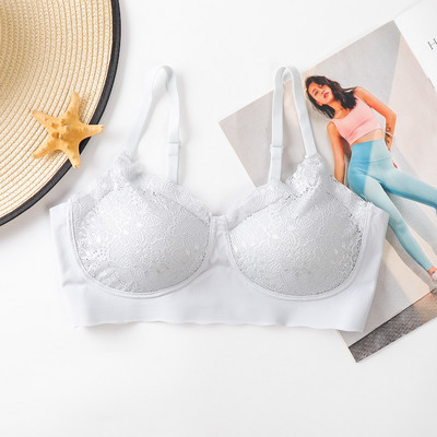 Gypsophila Latex melltartó női fehérnemű Gather melltartó szexi Lace Sling Beauty Back Seamless Bralette
