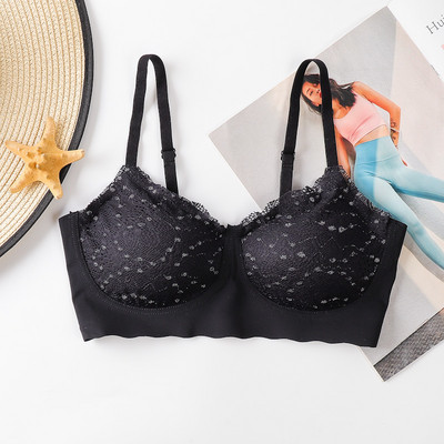 Gypsophila Latex melltartó női fehérnemű Gather melltartó szexi Lace Sling Beauty Back Seamless Bralette