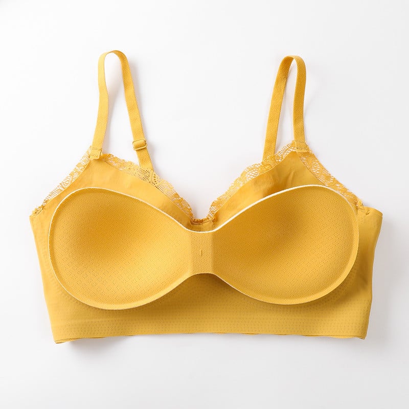 Gypsophila Latex melltartó női fehérnemű Gather melltartó szexi Lace Sling Beauty Back Seamless Bralette