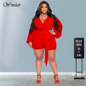 Wmstar női felsőruházat nagyméretű nyári egyrészes ruhák hálós hosszú ujjú ünnepi sifon játszóruhák nagykereskedés dropshipping