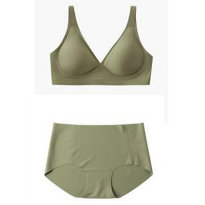 Liela izmēra S-XXL sieviešu intīmas apakšveļas krūštura apakšbiksīšu komplekts Solid Candy Color krūšturis un biksītes Seksīga apakšveļas komplekts