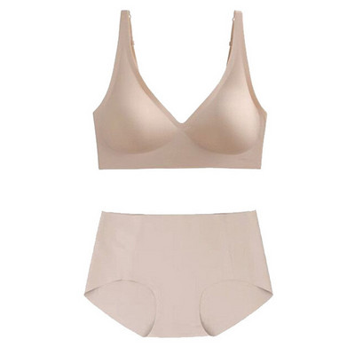 Liela izmēra S-XXL sieviešu intīmas apakšveļas krūštura apakšbiksīšu komplekts Solid Candy Color krūšturis un biksītes Seksīga apakšveļas komplekts