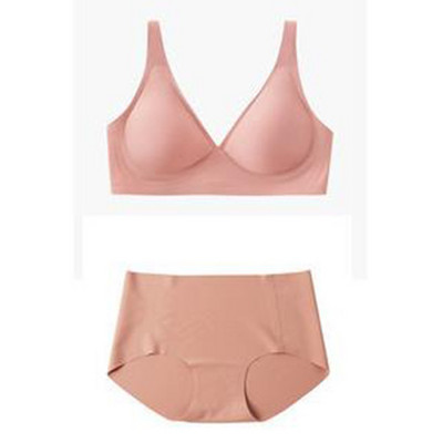 Liela izmēra S-XXL sieviešu intīmas apakšveļas krūštura apakšbiksīšu komplekts Solid Candy Color krūšturis un biksītes Seksīga apakšveļas komplekts