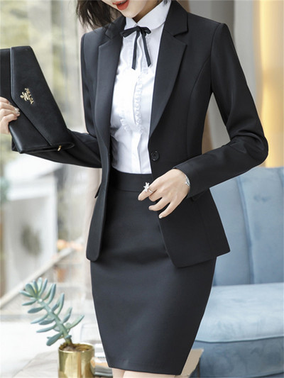 Yitimuceng 2 daļiņu komplekti biroja apģērbam, sieviešu 2023. gada modes pogām, tievs, garām piedurknēm, žaketeņi, kostīmi ar augstu vidukli.