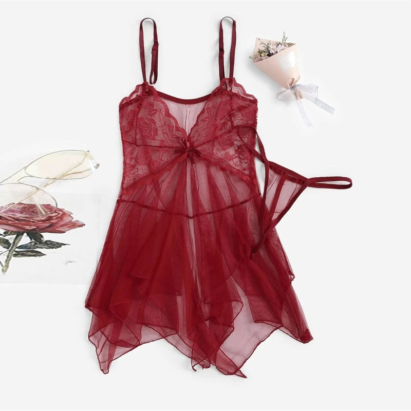 Szexi fehérnemű finom női női csipke Fluoroszkópia Beauty Tüll Elegant Reverie Szexi Fehérnemű Fantázia Tüll Intim szett