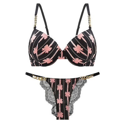 Rhinestone apakšveļa ar kauliņiem krūšturis un apakšbiksīšu komplekti Sieviešu Push Up Apakšveļa Bezšuvju krūšturis ar izliektu bralette savākšanas lāde