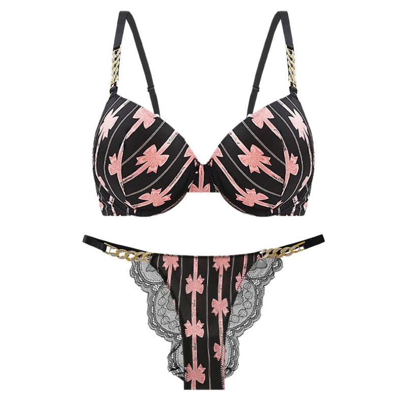 Rhinestone apakšveļa ar kauliņiem krūšturis un apakšbiksīšu komplekti Sieviešu Push Up Apakšveļa Bezšuvju krūšturis ar izliektu bralette savākšanas lāde