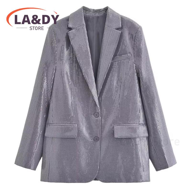 2-osalised komplektid, naiste 2024. aasta moodne litrid, pikkade varrukatega kontorimantel, naiste bleiser ja peopüksid.