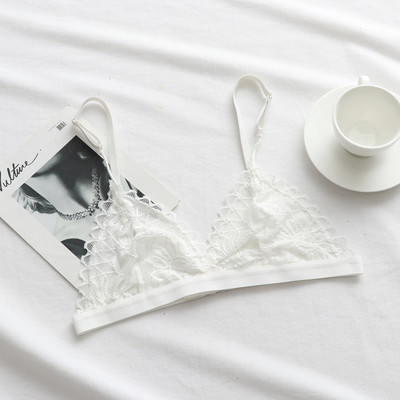 2tk Seksikas naise rinnahoidja ja aluspükstega pitsrinnahoidja, juhtmevaba Bralette naistepesu, õmblusteta polsterdamata läbipaistev rinnahoidja rinnahoidja komplekt