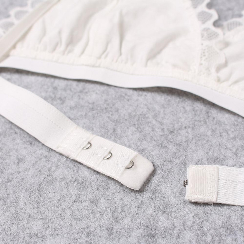 2tk Seksikas naise rinnahoidja ja aluspükstega pitsrinnahoidja, juhtmevaba Bralette naistepesu, õmblusteta polsterdamata läbipaistev rinnahoidja rinnahoidja komplekt