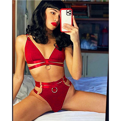 Pitsist Babydoll Erotic Rinnahoidja Stringid Sukapaelad Naiste pesu Seksikas aluspesu komplekt Porno seks Kostüümid Läbipaistvad rinnahoidjad aluspüksid